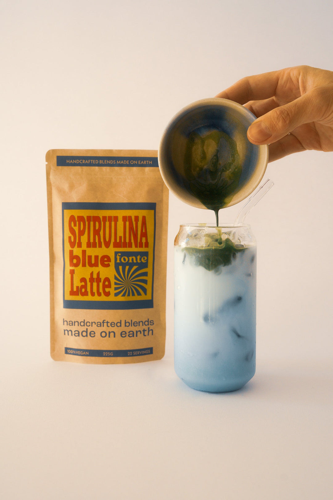 Fonte Spirulina Blue Latte (225g)
