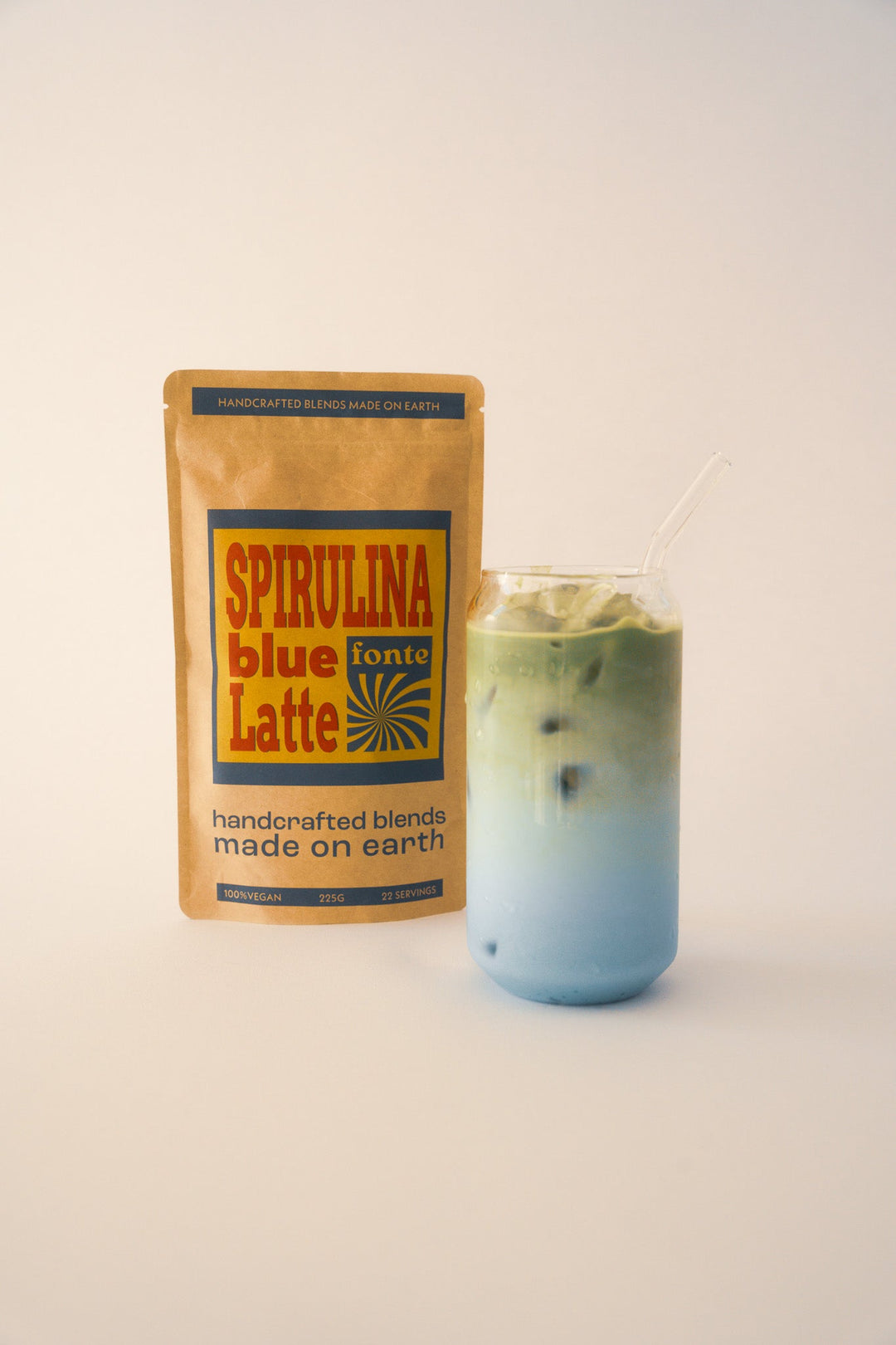 Fonte Spirulina Blue Latte (225g)