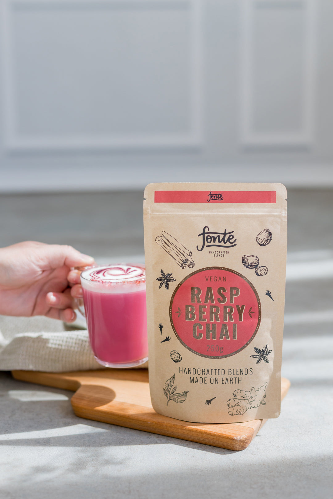 Fonte Raspberry Chai - 100% Vegan 250g